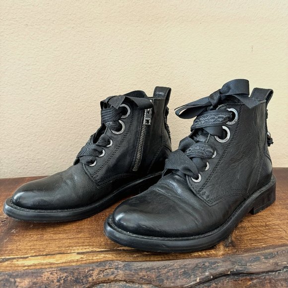 Zadig & Voltaire Laureen Roma Combat Boots Sz 7.5 - Picture 1 of 8